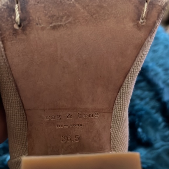 Rag & Bone beige canvas booties. Barely worn - heels practically new - Picture 7 of 11